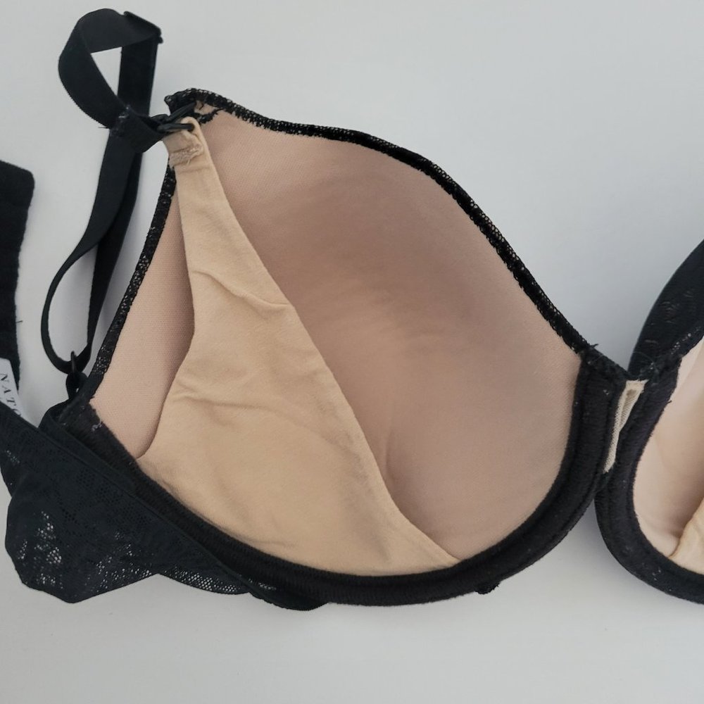 Natori Private Luxuries 34D Bra Black Lace Nursing Underwire Back Closure - Picture 7 of 9